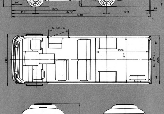 Robur LD (1987) (Modifications) Truck Drawings (Figures)